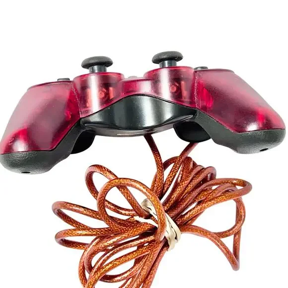 Mad Catz PS2 Dual Force 2 Pro Turbo Controller Red Playstation 2 Wired Working - Picture 5 of 11